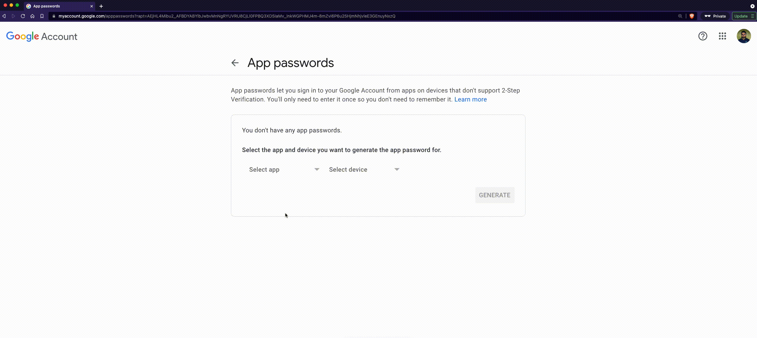 generate_password